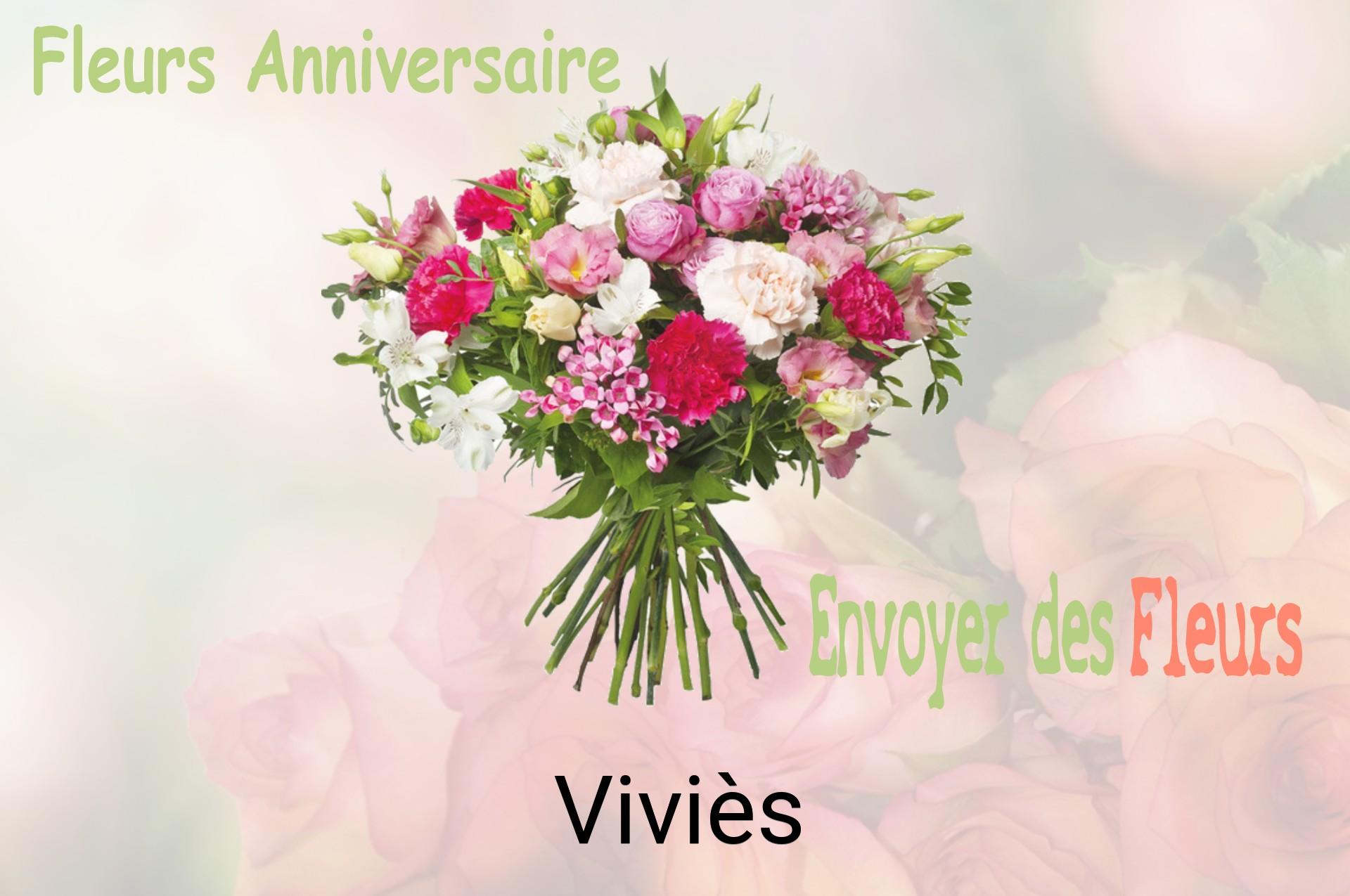 Bouquet de fleurs d’anniversaire livré à Viviès