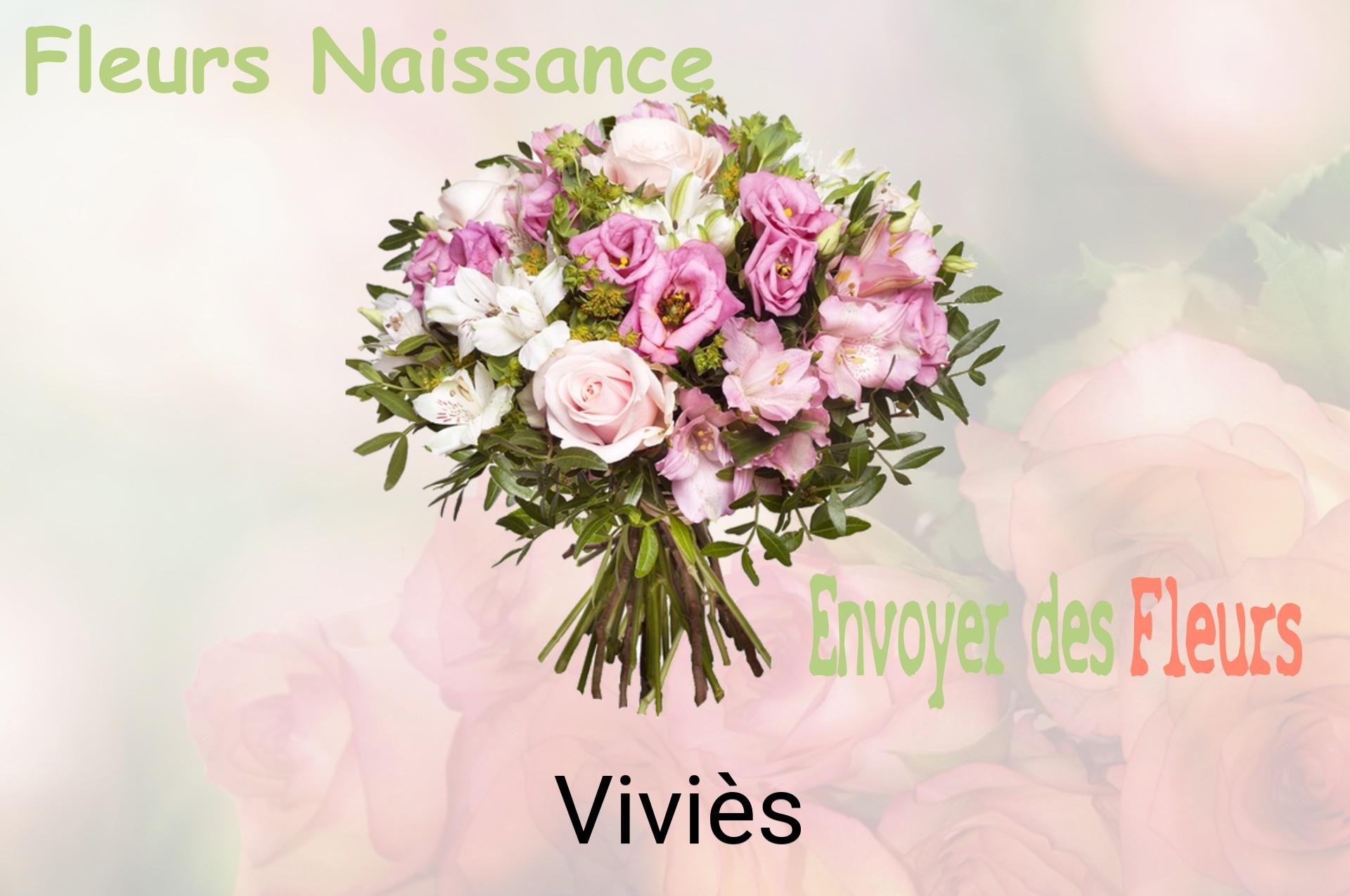 Bouquet de fleurs de naissance livré à Viviès